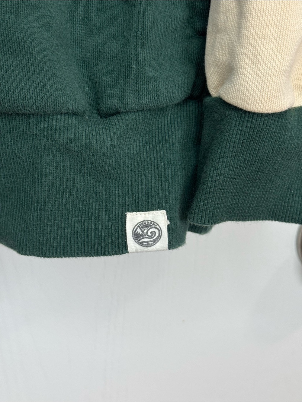 Happy Earth Organic Cotton Color-block Sunset Pullover Sweatshirt Unisex Size S - Picture 5 of 8